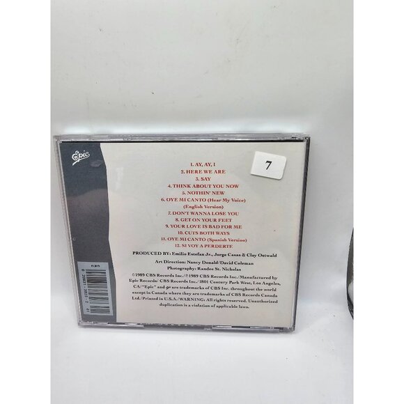 Gloria Estefan "Cuts Both Ways" CD‎ Album Original 1989 Epic - Picture 3 of 5